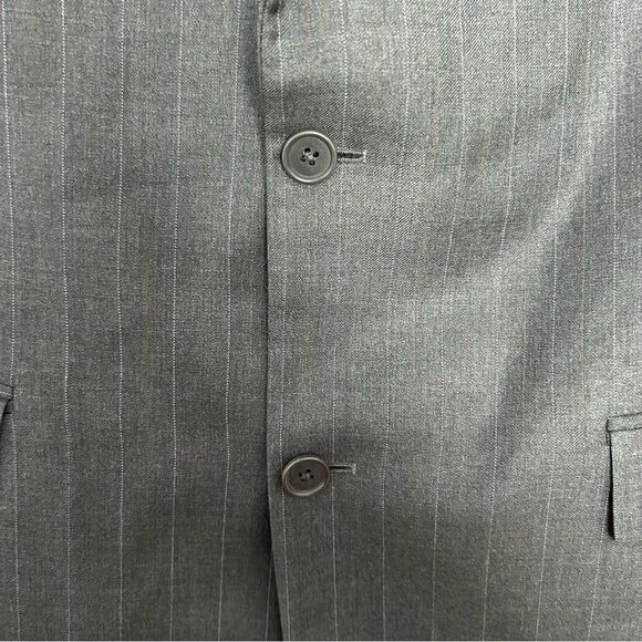 John Varvatos Premium Tailored Delancy Charcoal Blazer Size 42 Long - Picture 2 of 14